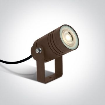 One Light Garden Spots 67198G/BR Trädgårdsstrålkastare 1x10W/GU10 IP65