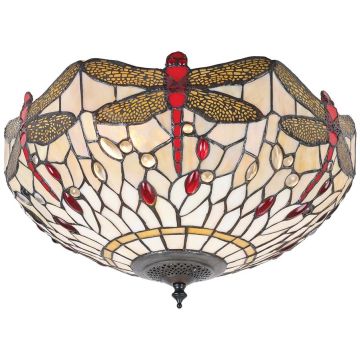 Endon DRAGONFLY BEIGE 70723 Taklampa 2x60W/E27 IP20