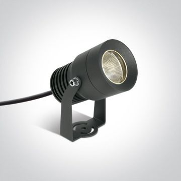 One Light Garden Spots 7046/AN/W Trädgårdsstrålkastare 1x10W/LED 3000K 850lm IP65