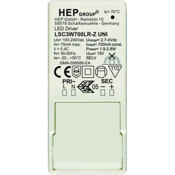 Astro Lighting LED DRIVER 6008093 Strömförsörjning IP20