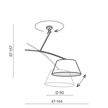 AZzardo BARCELONA LAMPBODY AZ2288 Upphängning 1x60W/E27 IP20