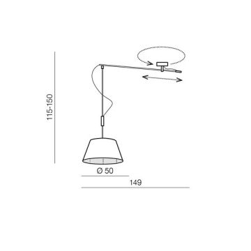 AZzardo MALAGA LAMPBODY AZ2313 Upphängning 1x60W/E27 IP20