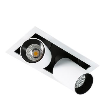 Italux MERCANTA GL7117-2/12W 4000K WH+BL Inbyggd downlight 2x12W/LED 1640LM IP20
