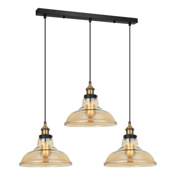 Italux HUBERT MDM-2381/3 GD+AMB Hängande lampa 3x40W/E27