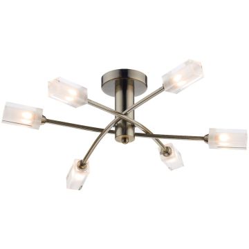 Dar Lighting MORGAN MOR6475 Taklampa 6x25W/G9