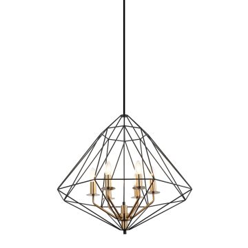 Italux MARESMO PEN-6369-6-BKBR Hängande lampa 6x40W/E14