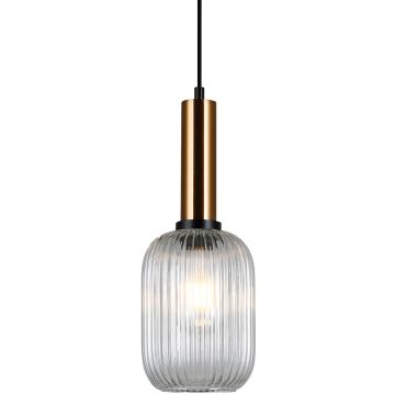 Italux ANTIOLA PND-5588-1M-BRO+CL Hängande lampa 1x40W/E27 IP20