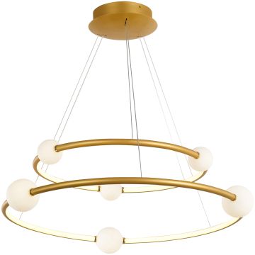 Italux LOZANNA PND-20112035-2A-GD Hängande lampa 6+2x86W/LED 3000K 4600LM IP20
