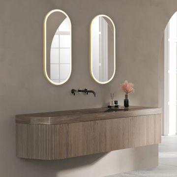 Zambelis MIRROR WITH LED 25386 Spegel 18W/led 3000-4000K 1564-1739lm IP44