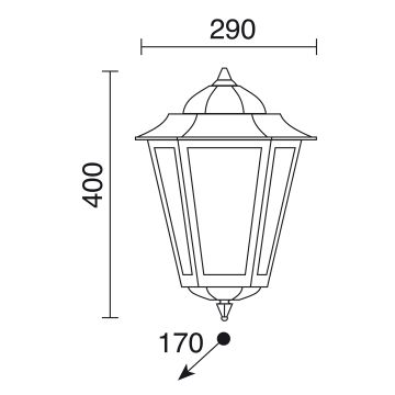 Novolux ELITE 6 096D-G05X1A-01 Konsollampa 1x42W/E27 IP43