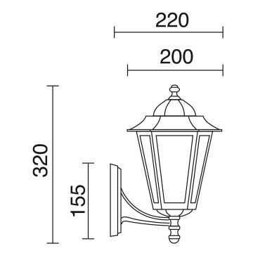 Novolux ELITE 6 096F-G05X1A-01 Konsollampa 1x42W/E27 IP43