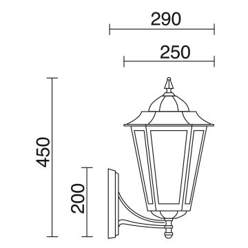 Novolux ELITE 6 096H-G05X1A-01 Konsollampa 1x42W/E27 IP43