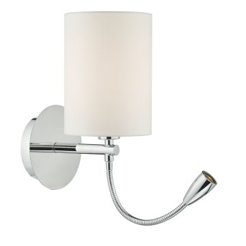 Dar Lighting FETA FET0750 Vägglampsarm 1x60W/E27+1x1W/LED IP20