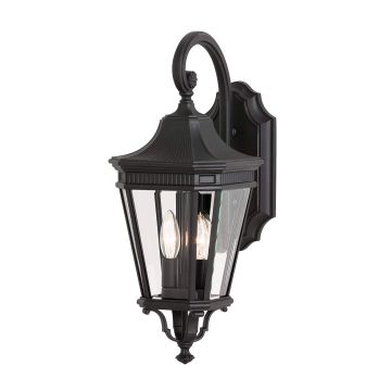 Feiss COTSWOLD LANE FE-COTSLN2-M-BK Konsollampa 2x60W/E14 IP44