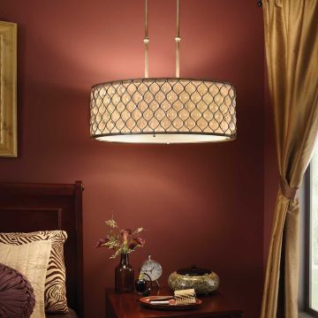 Feiss LUCIA FE-LUCIA-P-A Hängande lampa 3x60W/E27