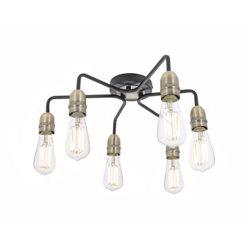 Dar Lighting Kiefer KIE0622 Taklampa 6x60w/e27 ip20