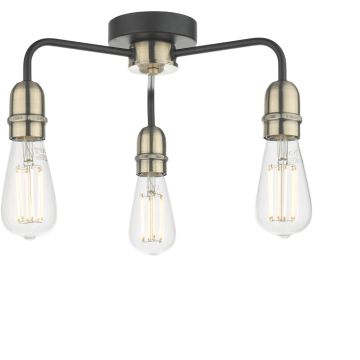 Dar Lighting Kiefer KIE5322 Taklampa 3x60w/e27 ip20