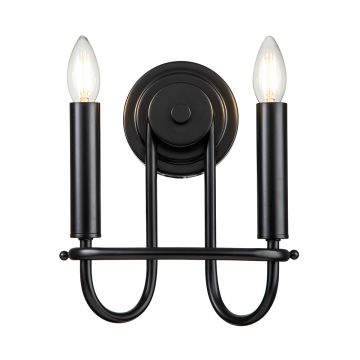 Kichler Capitol Hill KL-CAPITOL-HILL2-BLK Konsollampa 2x40 W/E14