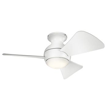 Kichler Sola KLF-SOLA-34-WHT Fläkt 1x10W/LED 3000K 1116 lm IP23
