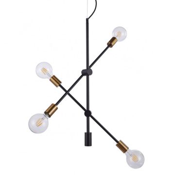 Italux EDMOND MD-BR-262002-D4-G/B Hängande lampa 4x60W/E27