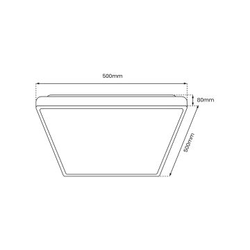 Milagro QUADRO ML7932 Taklampa 1x66W/LED 3000K-6000K 7050lm IP20
