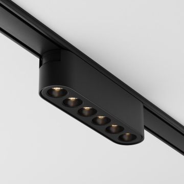 Maytoni POINTS TR082-1-6W3K-M-B Skenstrålkastare 6x6W/LED 3000K 600LM IP20