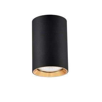 Light Prestige Manacor LP-232/1D - 90 BK/GD Ytmonterad downlight 1x50W/GU10 IP20
