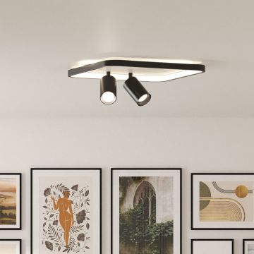 Light Prestige Parma LP-0612/2C Square BK Spotlampa 2x50W/GU10 3000K|4000K|6000K IP20