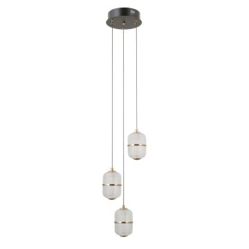 Italux Alani PND-34375-3-BK Hängande lampa 3x15W/LED 3000K 1170lm IP20
