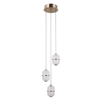 Italux Alani PND-34375-3-HBR Hängande lampa 3x15W/LED 3000K 1170lm IP20