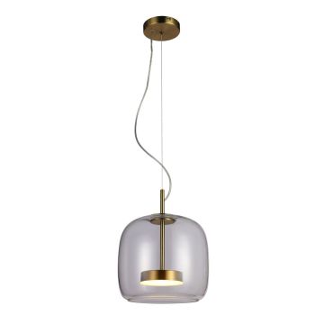 Italux Caste PND-17760A-BRSS-CL Hängande lampa 1x10W/LED 3000K 850lm IP20