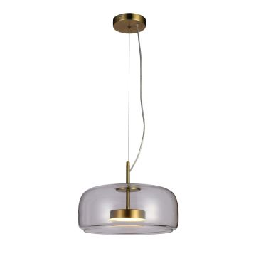 Italux Caste PND-17760B-BRSS-CL Hängande lampa 1x10W/LED 3000K 850lm IP20