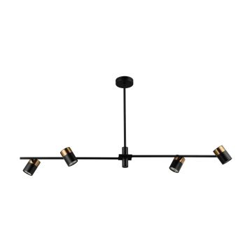 Italux Elice PND-58892-4-BK-BRO Taklampa 4x35W/GU10 IP20