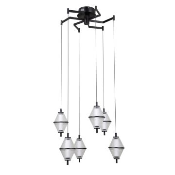 Italux Fuente PND-34395-6-BK Hängande lampa 6x30W/LED 3000K 1795lm IP20