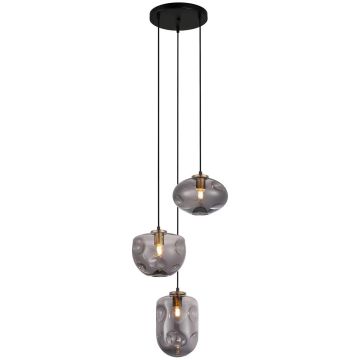 Italux HATELLA PND-112038-3A-BRO+SG Hängande lampa 3x40W/E27 IP20