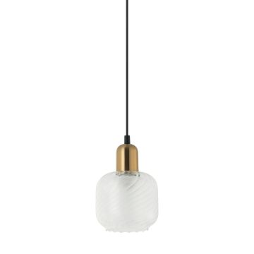 Italux LAMEZIA PND-67594-1-BRO+CL Hängande lampa 1x40W/E27 IP20