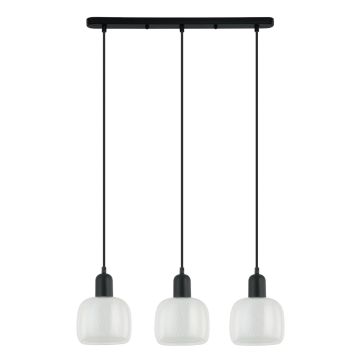 Italux LAMEZIA PND-67594-3-BK+CL Hängande lampa 3x40W/E27 IP20