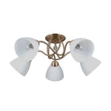 Italux Lugano PND-5643-5-HBR Taklampa 5x40W/E27 IP20