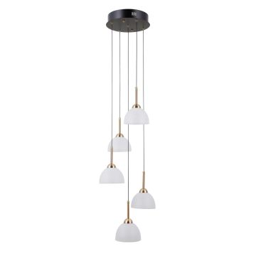 Italux Montiela PND-34374-5-BK Hängande lampa 5x25W/LED 3000K 1286lm IP20