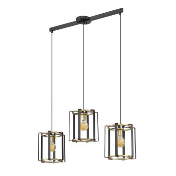 Italux PRIMERO PND-44003-3-BK-GD Hängande lampa 3x60W/E27 IP20
