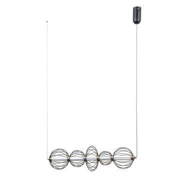 Italux Rabel PND-344221-5-BK Hängande lampa 5x18W/LED 3000K 1116lm IP20
