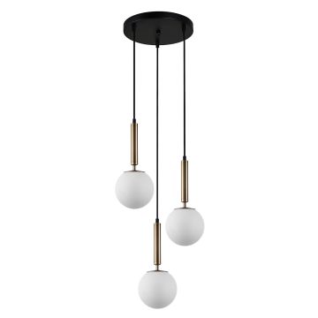 Italux Ravena PND-2324-3A GD+OPAL Hängande lampa 3x10W/E27 IP20