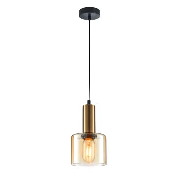 Italux SANTIA PND-65342-1-BRO+AMB Hängande lampa 1x40W/E27 IP20