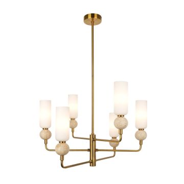 Italux Santos PND-95331-6-BRSS Taklampa 6x40W/G9 IP20