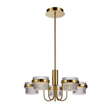 Italux Tiara PND-77362-5-40W-GD Ljuskrona 5x40W/LED 3000K 4405lm IP20