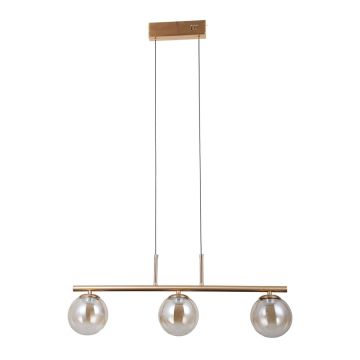 Italux Velada PND-34381-3-HBR Hängande lampa 3x15W/LED 3000K 610lm IP20
