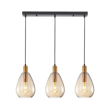 Italux Zulo PND-27812-3-BRO-AMB Hängande lampa 3x40W/E27 IP20