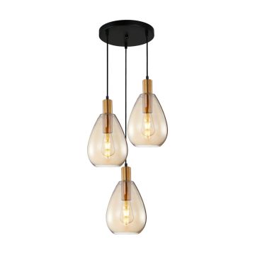 Italux Zulo PND-27812-3A-BRO-AMB Hängande lampa 3x40W/E27 IP20