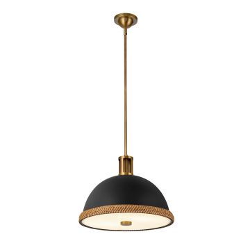 Quintiesse Doral QN-DORAL-P-M-BK Hängande lampa 2x60W/E27 IP20