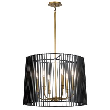 Quintiesse LINARA QN-LINARA-6P-BK Ljuskrona 6x60W/E14